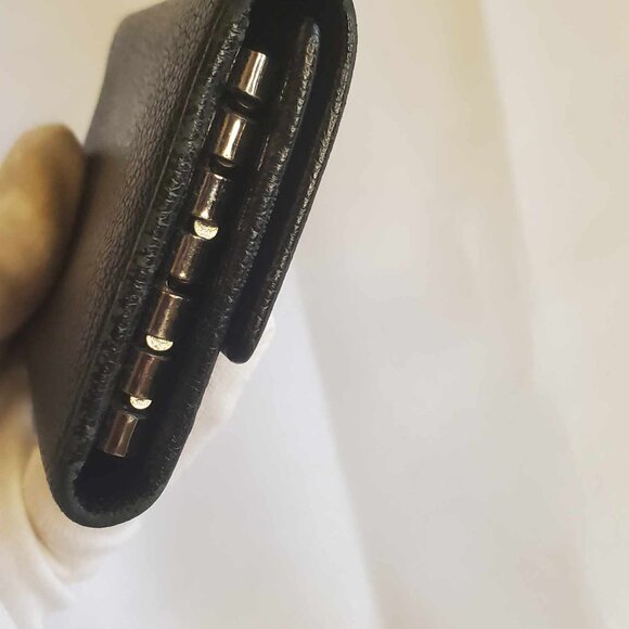 BVLGARI Black Classico Leather 6 Ring Key Case - Picture 4 of 13